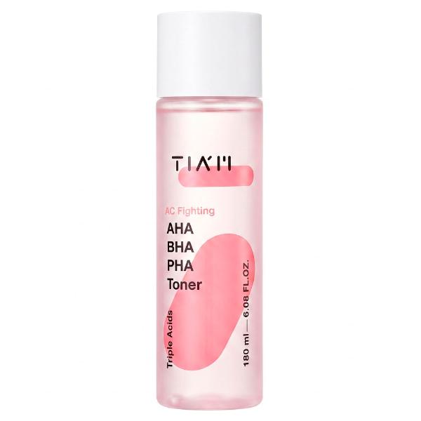 Обновляющее средство-тонер для лица с комплексом кислот TIAM AC Fighting AHA BHA PHA Toner 180 мл