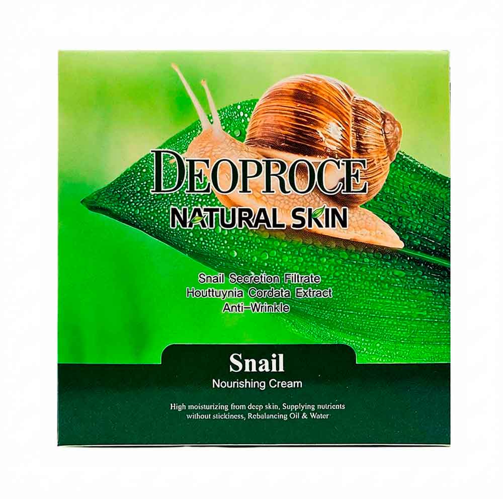 Крем для лица и тела с муцином улитки Deoproce Natural Skin Snail Nourishing Cream 100 г