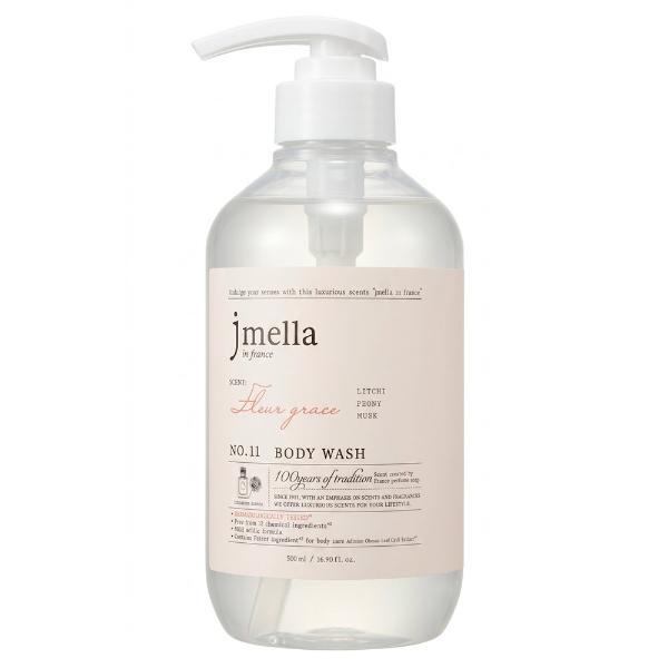 Парфюмированный гель для душа с ароматом личи, пиона и мускуса Jmella N0.11 In France Fleur Grace Body Wash 500 мл