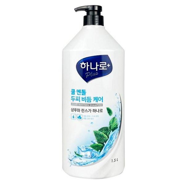 Шампунь для волос с ментолом KeraSys Hana Lo Plus Shampoo Cool Menthol 1500 мл