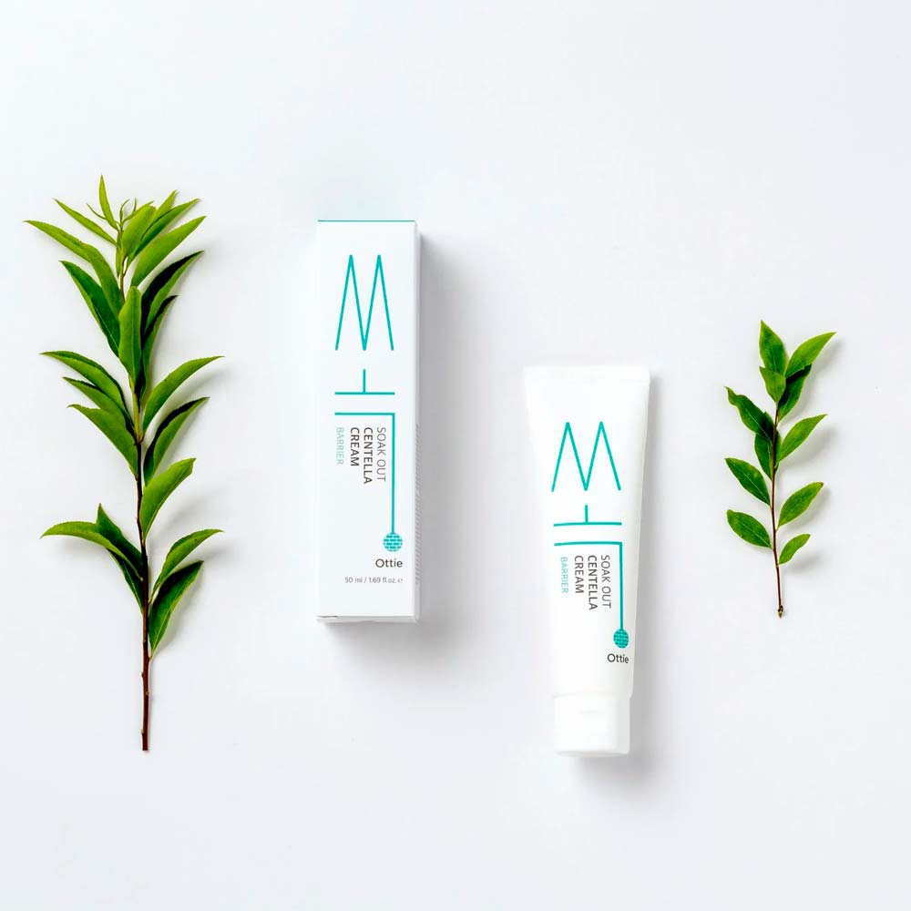 Успокаивающий противовоспалительный крем Ottie Soak Out Centella Cream Barrier 50 мл