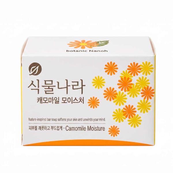 Мыло туалетное твердое с экстрактом ромашки Lion Shingmulnara Soap Chamomile Moisture 90 г