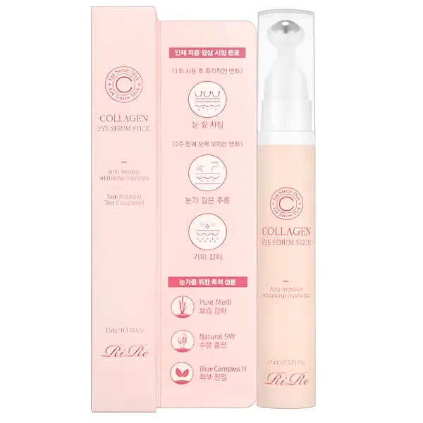Коллагеновая подтягивающая сыворотка для глаз с роллером RiRe Collagen Eye Serum Stick 15 мл
