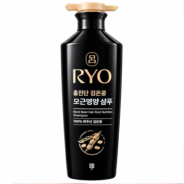Шампунь для укрепления корней волос с экстрактом чёрных бобов Ryo Black Bean Hair Root Nutrition Shampoo 820 мл