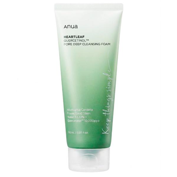 Пенка для умывания с кверцетином для очищения пор Anua Heartleaf Quercetinol Pore Deep Cleansing Foam 150 мл