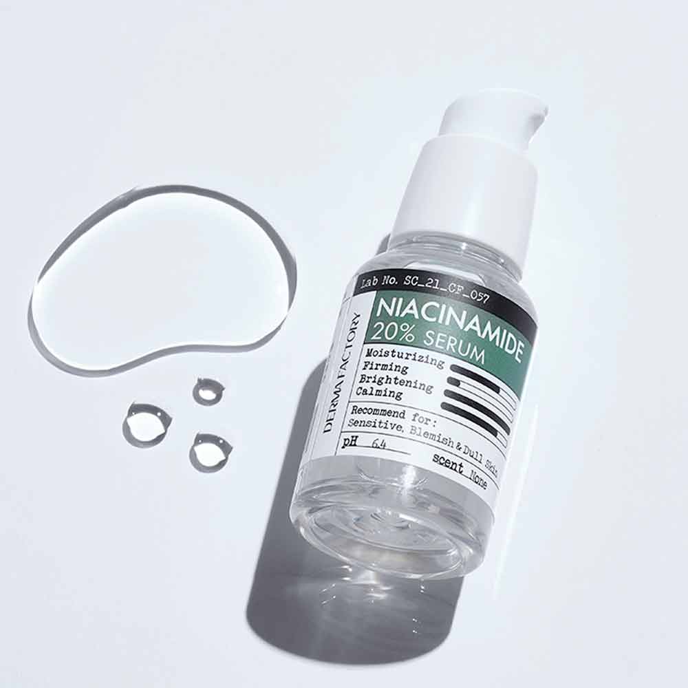 Успокаивающая сыворотка для лица с ниацинамидом Derma Factory Niacinamide 20% Serum 80 мл