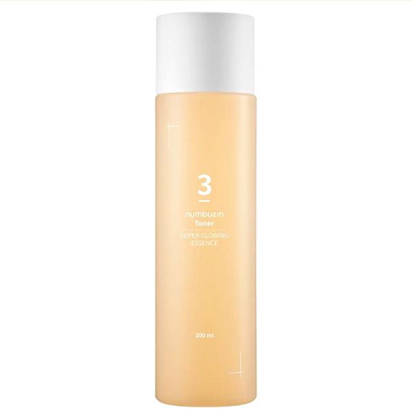 Питательное средство-тонер для сияющего тона лица Numbuzin No.3 Super Glowing Essence Toner 200 мл