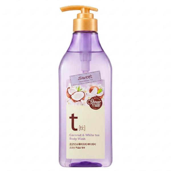 Гель для душа с кокосом и белым чаем KeraSys Shower Mate Sweet Coconut White Tea 550 мл