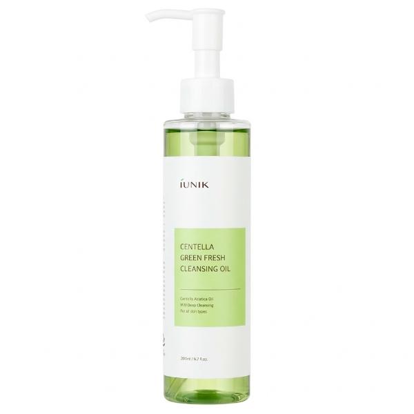 Очищающее гидрофильное масло для снятия макияжа с центеллой IUNIK Centella Green Fresh Cleansing Oil 200 мл 