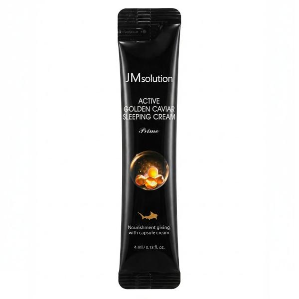 Крем-маска ночная с экстрактом икры и золотом JMsolution Active Golden Caviar Sleeping Cream 4 мл