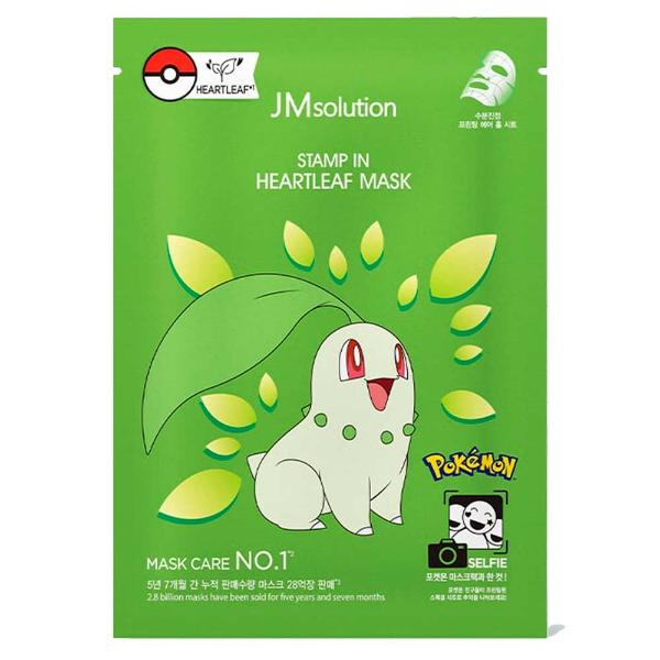 Успокаивающая тканевая маска для лица с экстрактом хауттюйнии JMsolution Stamp In Heartleaf Mask 30 мл