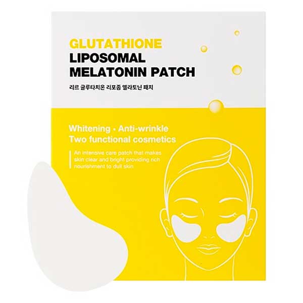 Патчи для лица с глутатионом RiRe Glutathione Liposomal Melatonin Patch 5 листов х 2 патча