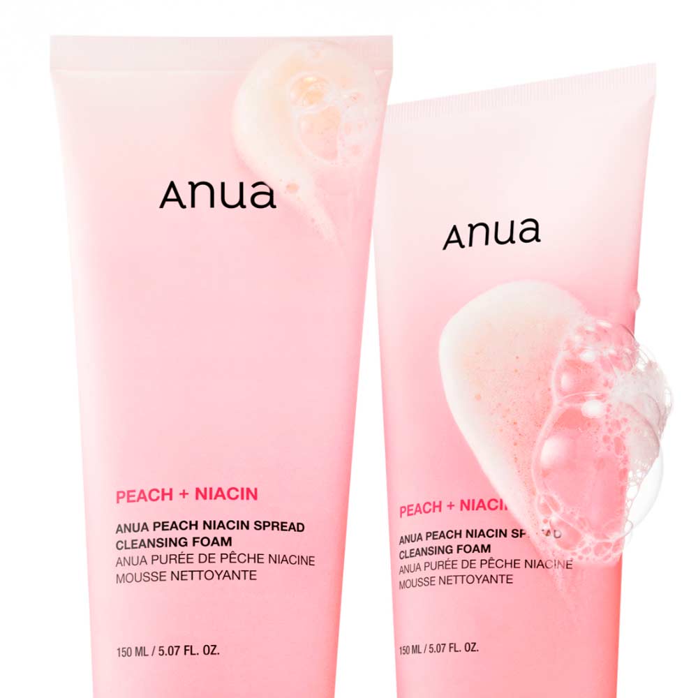 Пенка для умывания с персиком и ниацинамидом Anua Peach Niacin Spread Cleansing Foam 150 мл