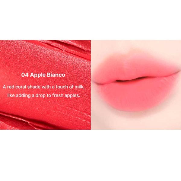 Пигмент-тинт для губ с матовым бархатистым финишем The Saem Saemmys Crema Velvet Tint 04 Apple Bianco 3,2 г