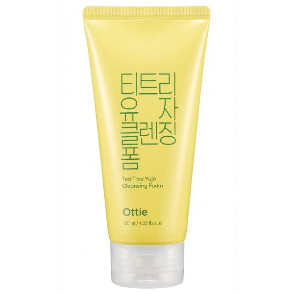 Пенка для умывания с экстрактом чайного дерева Ottie Tea Tree Yuja Cleansing Foam 120 мл 