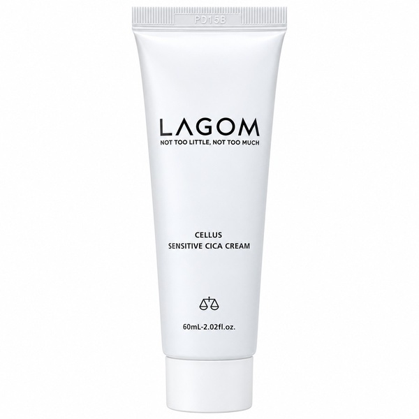 Успокаивающий барьерный крем для лица с центеллой Lagom Cellus Sensitive Cica Cream 60 мл