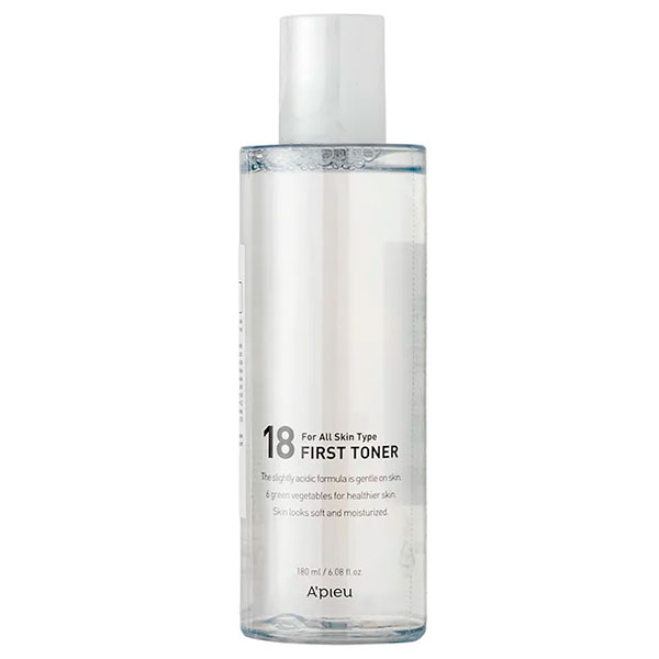Слабокислотное увлажняющее средство-тонер для молодой кожи лица A'pieu 18 First Toner 180 мл
