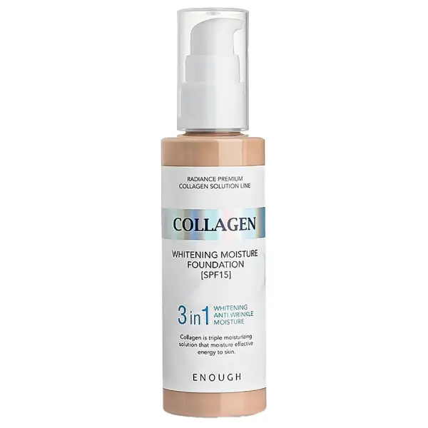 Тональная основа 3 в 1 Enough Collagen Whitening Moisture 3in1 Foundation SPF15 23 тон 100 мл