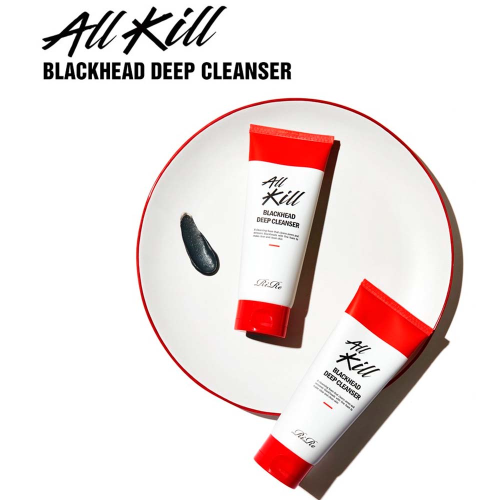 Пенка для умывания от черных точек и забитых пор RiRe All Kill Blackhead Deep Cleanser 120 мл