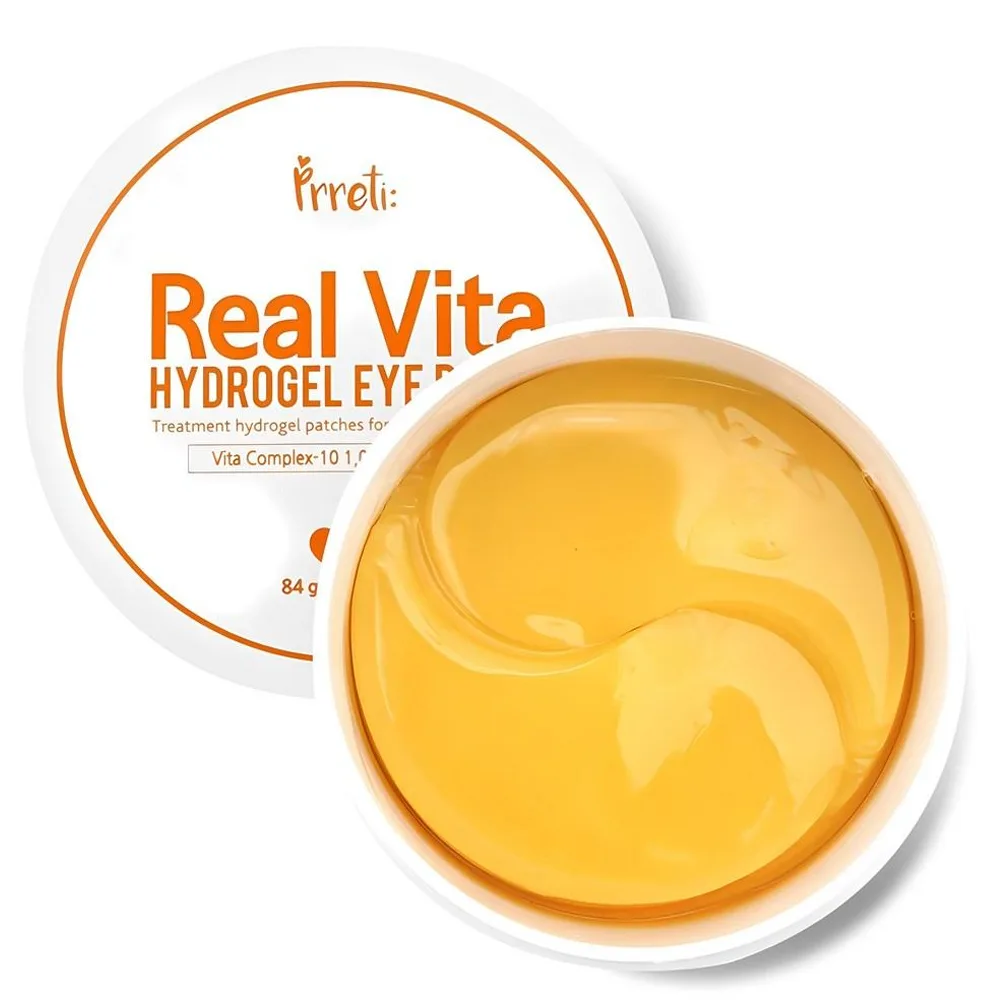 Гидрогелевые витаминные патчи для век от темных кругов PRRETI Real Vita Hydrogel Eye Patch 60 шт