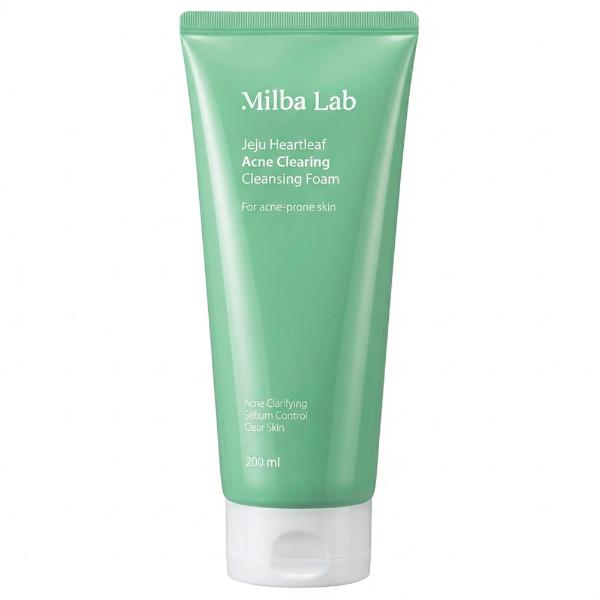Очищающая пенка для умывания от акне Milba Lab Jeju Heartleaf Acne Clearing Cleansing Foam 200 мл