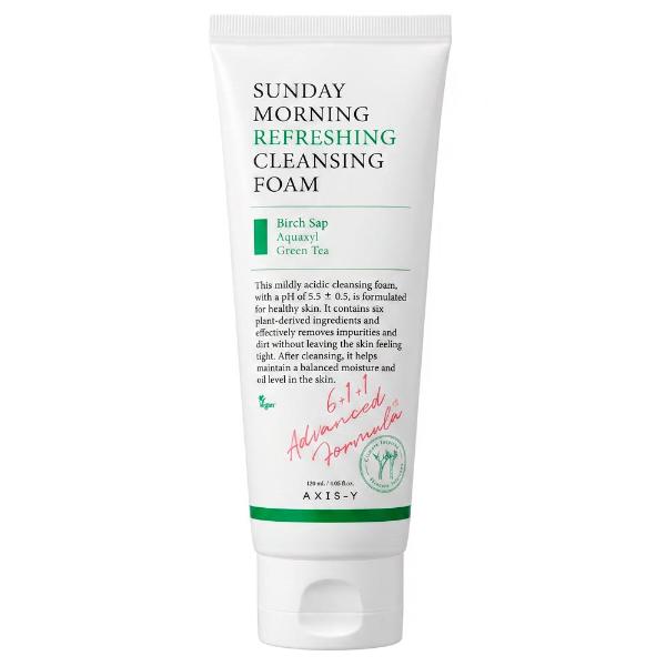 Увлажняющая пенка для умывания AXIS-Y Sunday Morning Refreshing Cleansing Foam 120 мл