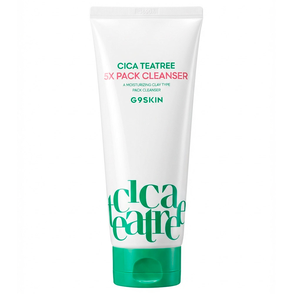 Очищающая пенка для умывания с AHA, BHA, PHA, LHA кислотами G9Skin Cica Teatree 5X Pack Cleanser 150 мл