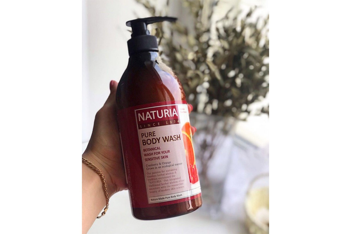 Гель для душа клюква и апельсин Naturia Pure Body Wash Cranberry Orange 750 мл
