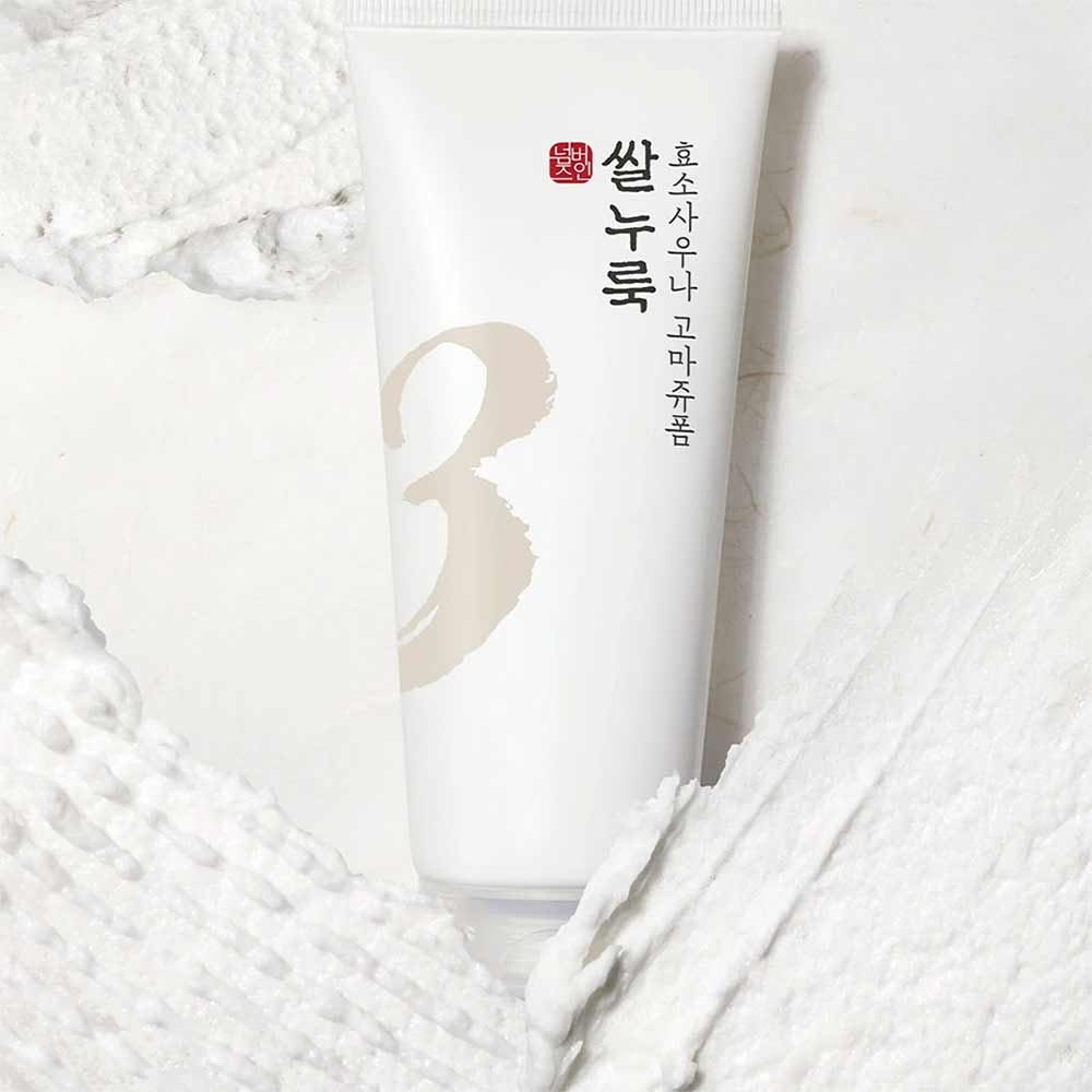 Кремовая энзимная пенка для умывания с экстрактом риса Numbuzin No.3 Rice Enzyme Skin Softening Cleansing Foam 150 мл