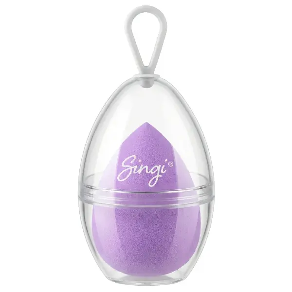 Спонж косметический для макияжа яйцо Singi PURPLE 6см 1шт