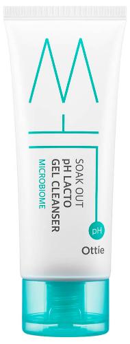 Гипоаллергенная очищающая гель-пенка с лактобактериями Ottie Soak Out pH Lacto Gel Cleanser 100 мл