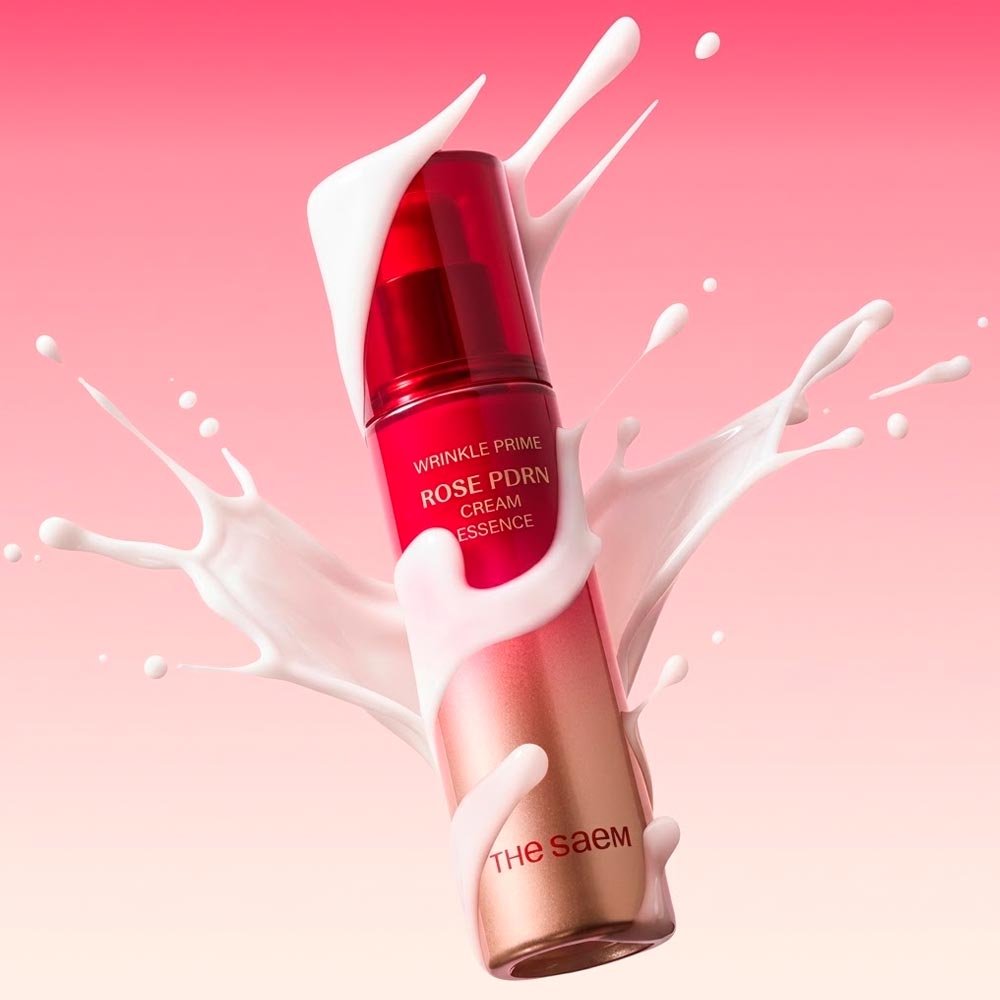 Эссенция для лица с ПДРН розы The Saem Wrinkle Prime Rose PDRN Cream Essence 55 мл