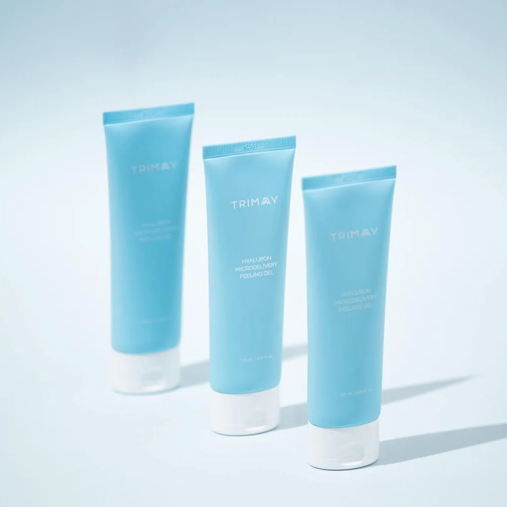 Увлажняющая пилинг скатка для лица с гиалуроновой кислотой Trimay Hyaluron Microdelivery Peeling Gel 120 мл