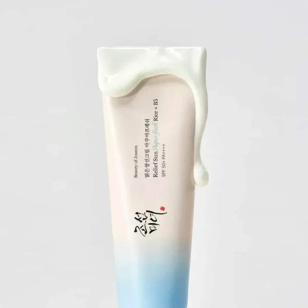 Лёгкий солнцезащитный крем с пантенолом Beauty of Joseon Relief Sun Aqua-Fresh Rice + B5 SPF50+ PA++++ 50 мл