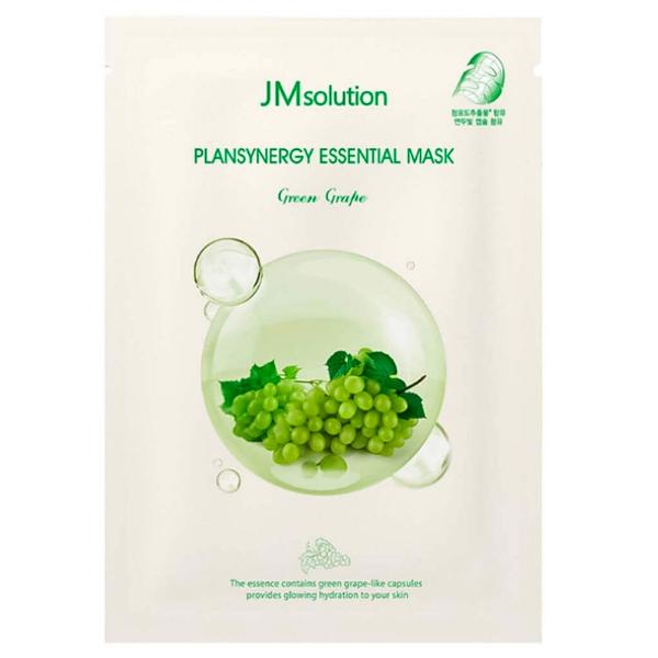 Ревитализирующая тканевая маска с экстрактом зелёного винограда JMsolution Plansynergy Essential Mask Green Grape 30 мл