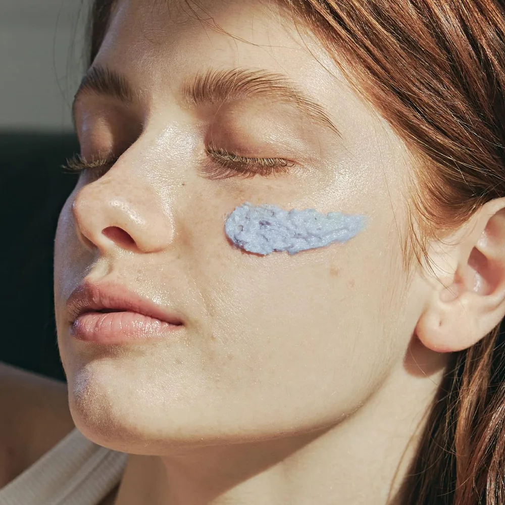 Мультиклинзер 3в1 для глубокого очищения кожи с экстрактом иссопа Arencia Fresh Blue Hyssop Rice Mochi Cleanser 120 г