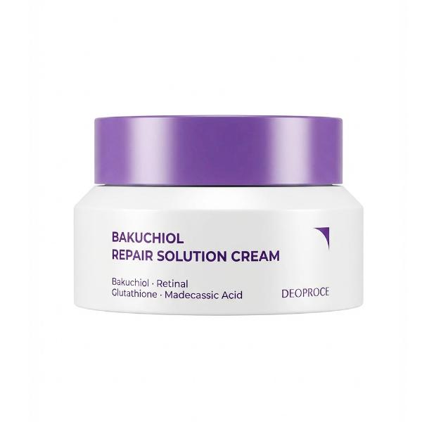Восстанавливающий крем для лица с бакучиолом Deoproce Bakuchiol Repair Solution Cream 50 мл