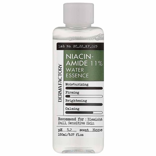 Осветляющее средство-тонер для лица с ниацинамидом Derma Factory Niacinamide 11% Water Essence 150 мл