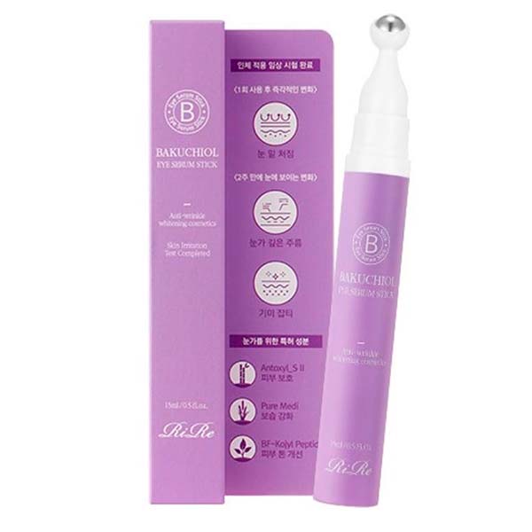 Сыворотка для век с экстрактом бакучиола от темных кругов RiRe Bakuchiol Eye Serum Stick 15 мл