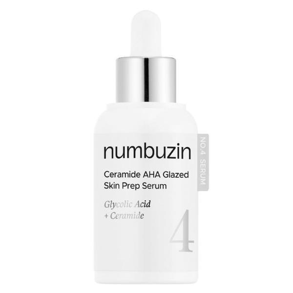 Обновляющая сыворотка для лица с кислотами Numbuzin No.4 Ceramide AHA Glazed Skin Prep 30 мл
