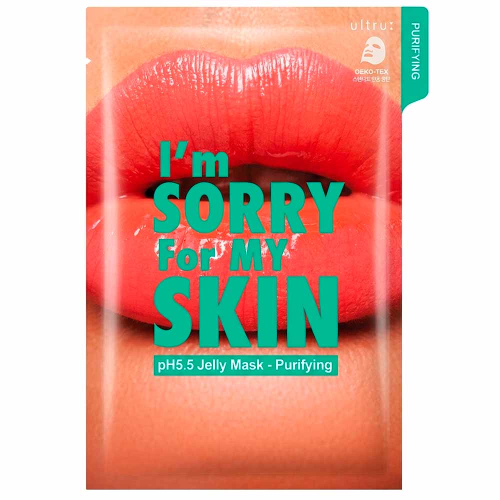 Маска тканево-гелевая с черным углем I'm Sorry For My Skin pH5.5 Jelly Mask-Purifying 33 мл