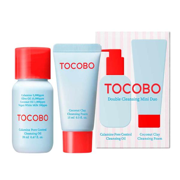 Набор миниатюр для двойного деликатного очищения TOCOBO Double Cleanser Mini Duo 20 мл 15 мл