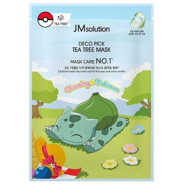Тканевая маска с чайным деревом противовоспалительная JMsolution Deco Pick Tea Tree Mask POKEMON 30 мл