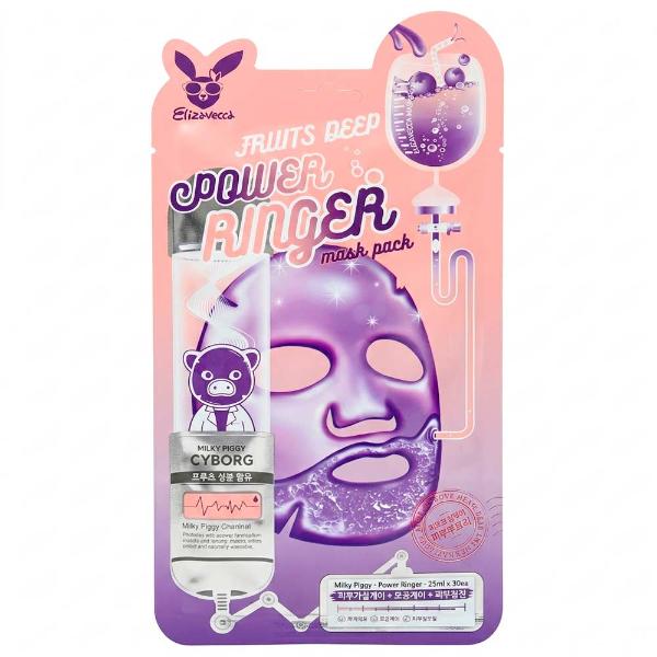 Питательная маска с экстрактами фруктов Elizavecca Fruits Deep Power Ringer Mask Pack 23 мл