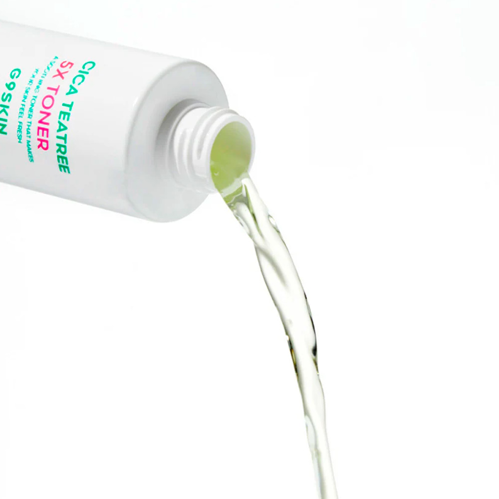 Успокаивающее средство-тонер для лица с AHA, BHA, PHA, LHA кислотами G9Skin Cica Teatree 5X Toner 180 мл