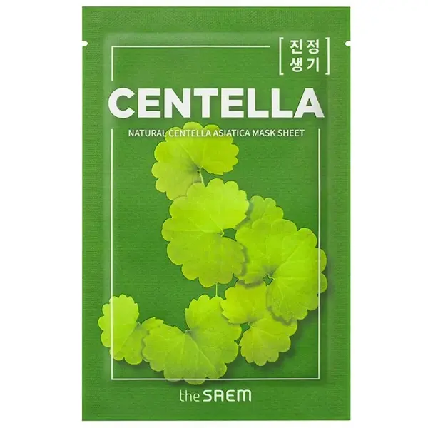 Успокаивающая тканевая маска с экстрактом центеллы The Saem Natural Centella Asiatica Mask Sheet 21 мл