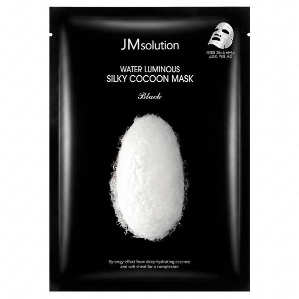 Маска для упругости кожи с протеинами шелка JMsolution Water Luminous Silky Cocoon Mask Black 35 мл