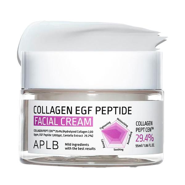Антивозрастной крем с пептидами и комплексом центеллы  APLB Collagen EGF Peptide Facial Cream 55 мл