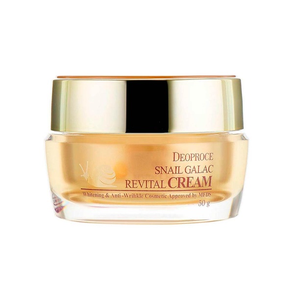 Антивозрастной крем для лица с муцином улитки Deoproce Snail Galac-Tox Revital Cream 50 мл