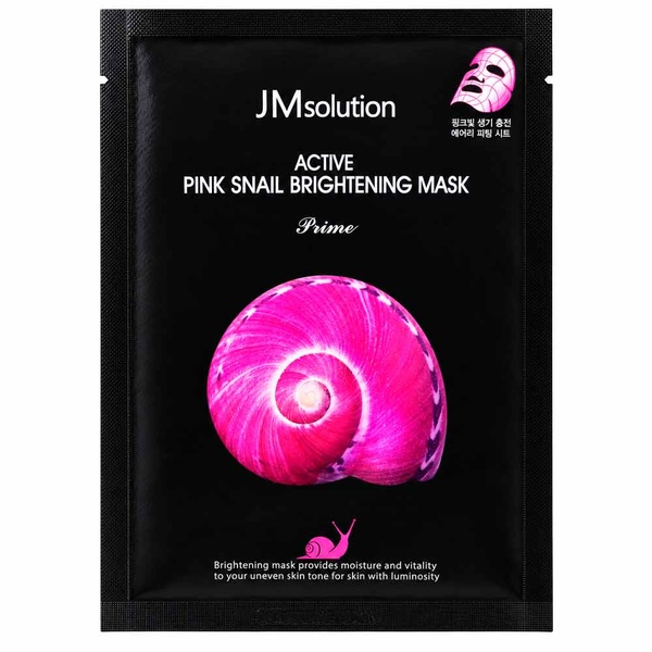 Восстанавливающая тканевая маска с муцином улитки JMsolution Active Pink Snail Brightening Mask 30 мл